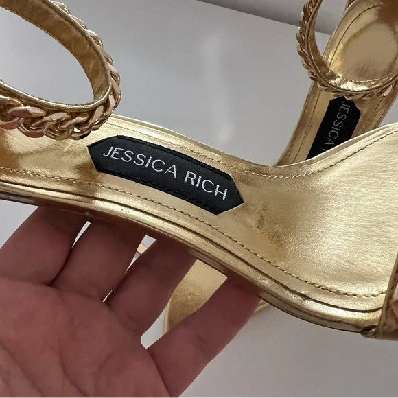Jessica Rich Monaco Sandals Gold size 37 - Picture 8 of 9